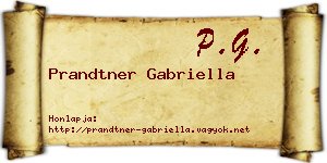 Prandtner Gabriella névjegykártya